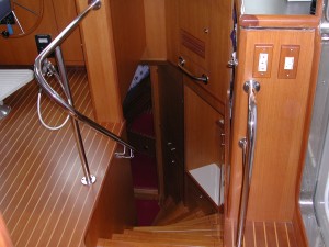 Nordhavn 50 forward stair     